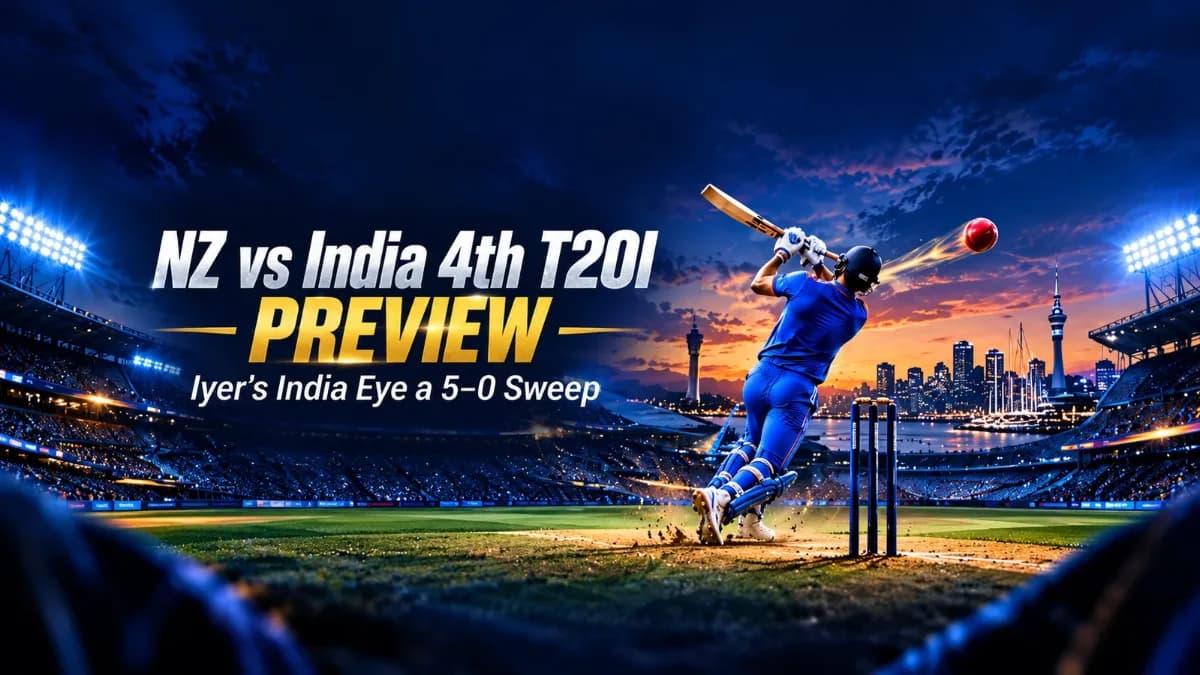 NZ vs India 4th T20I Preview: Iyer's India Eye a 5-0 Sweep